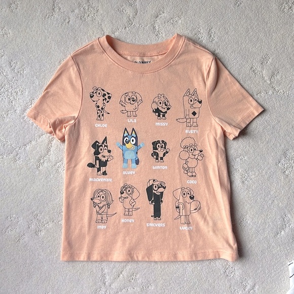 Bluey Other - 4T Light Orange Bluey T-shirt, Gently Used
